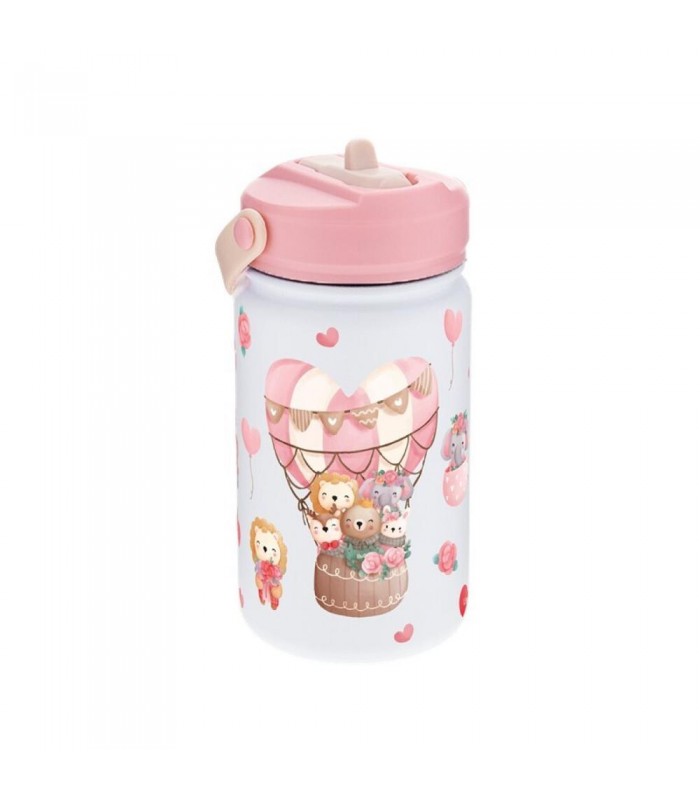 BOTELLA TÉRMICA  330ML  ICE PINK - BALLOON LOVELY 