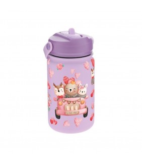 BOTELLA TÉRM  330ML  LILAC - CAR LOVELY TRAVELLERS
