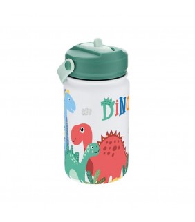 BOTELLA TÉRMICA DINO VERDE