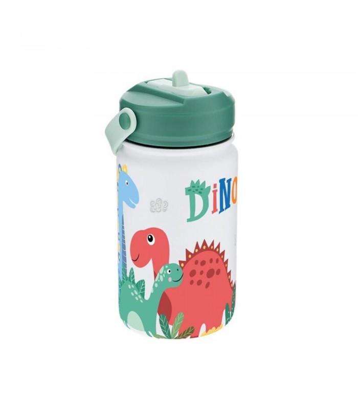 BOTELLA TÉRMICA DINO VERDE