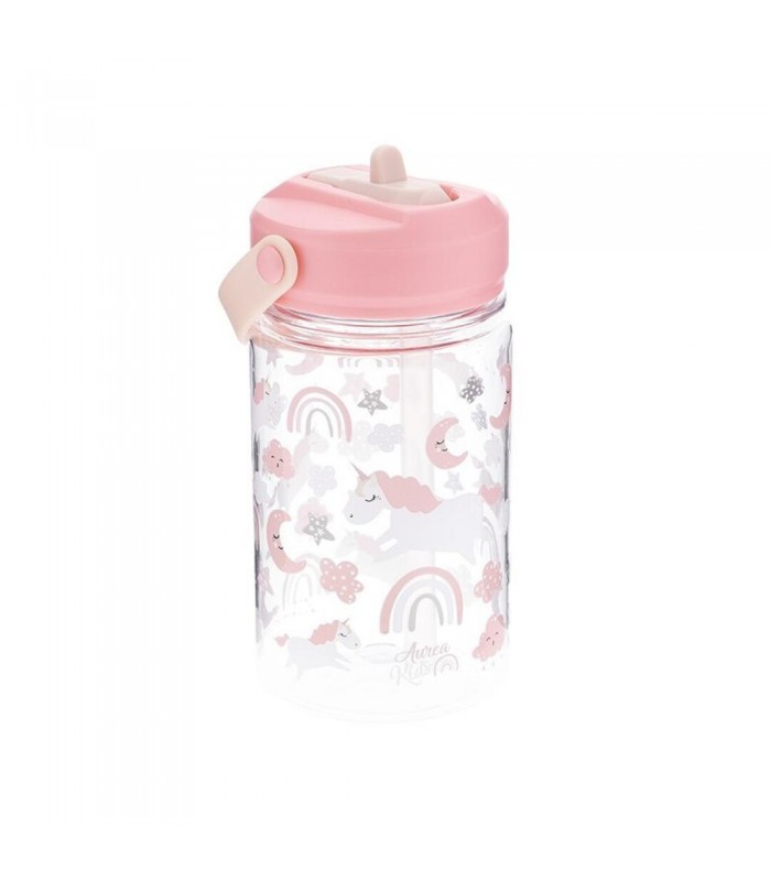 Botella de tritán 350 ml con tapón infantil UNICOR