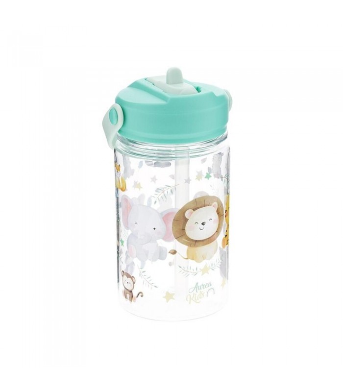 BOTELLA TRITÁN 350ML CON TAPÓN INFANTIL CON PAJITA