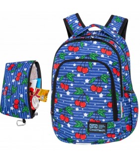 Mochila triple con estuche Cherries Coolpack