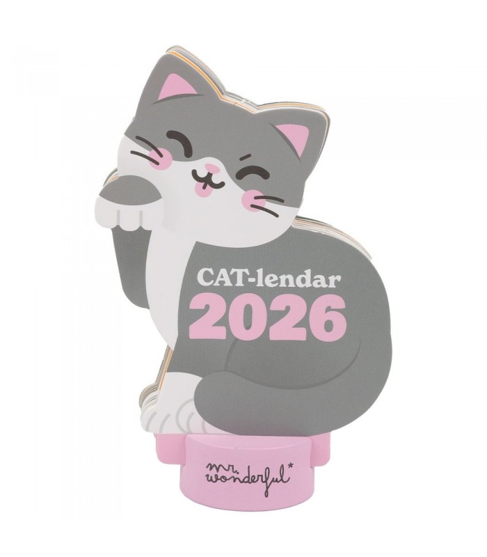 CALENDARIO DE SOBREMESA 2026 CON PEANA CAT-LENDAR