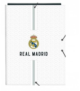 CARPETA CARTON FOLIO GOMAS SOLAPAS REAL MADRID 1ª 