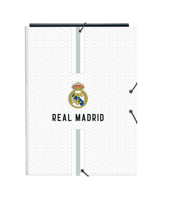 CARPETA CARTON FOLIO GOMAS SOLAPAS REAL MADRID 1ª 