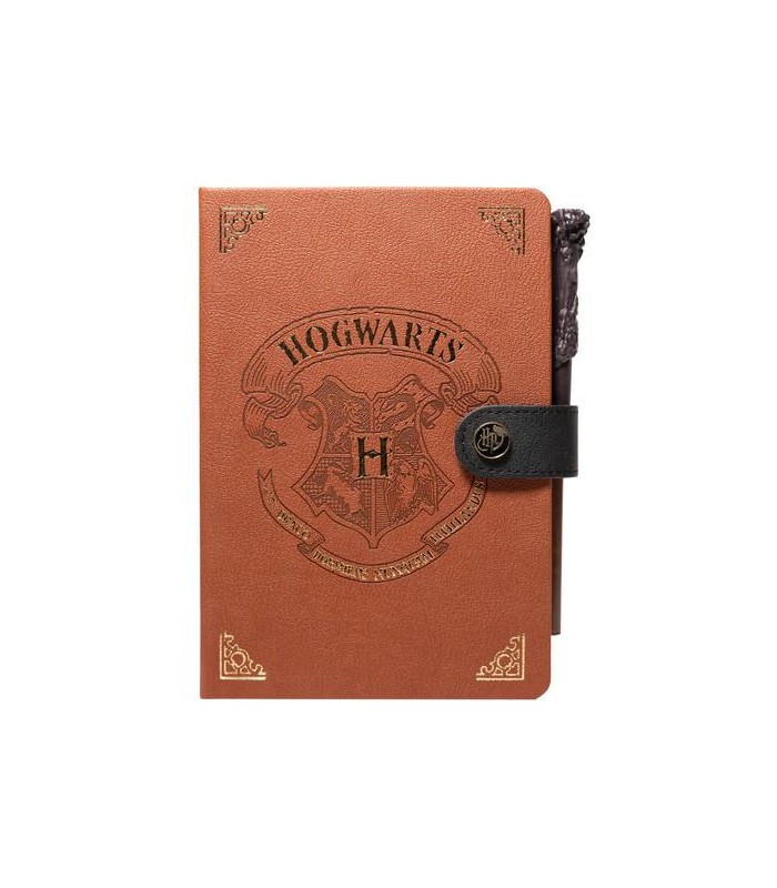 CUADERNO A5 CON BOLIGRAFO VARITA HARRY POTTER