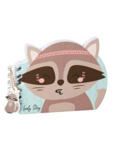 Cuaderno con forma de Mapache