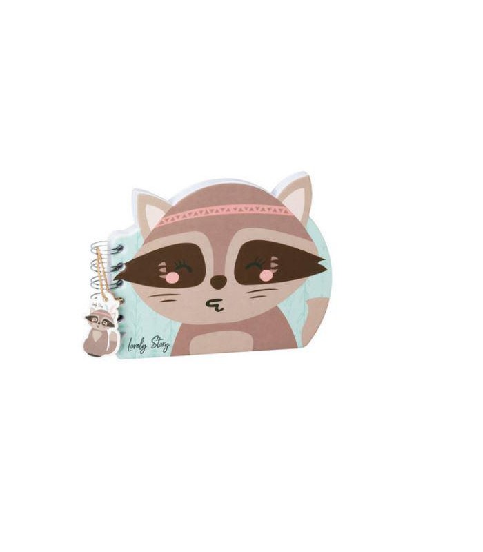Cuaderno con forma de Mapache