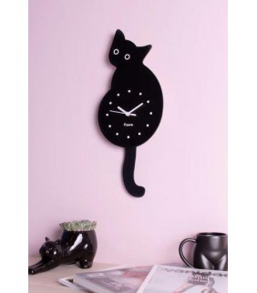 Reloj gato negro Fisura
