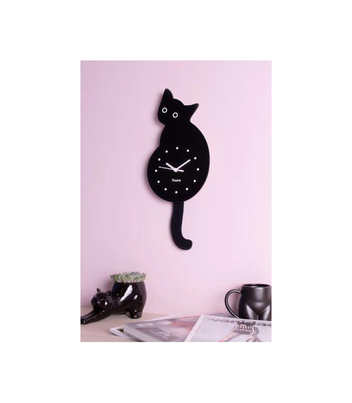 Reloj gato negro Fisura