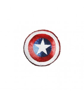 Cojín Capitán América lentejuelas  Marvel 30cm