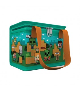 Bolsa Refrigerante RPET Minecraft Steve y Alex