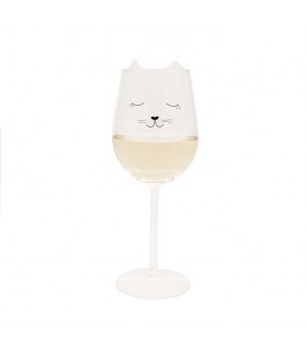 COPA DE VINO CON FORMA DE GATO