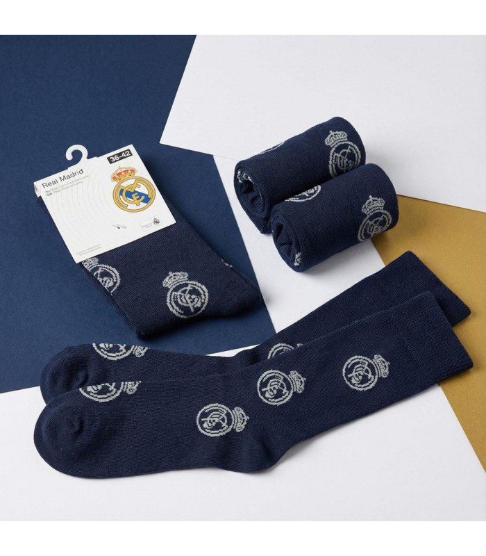 CALCETINES AZULES NIÑO REAL MADRID 31/34