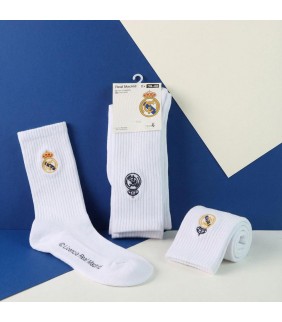 CALCETINES BLANCOS PACK x2 REAL MADRID 35/38