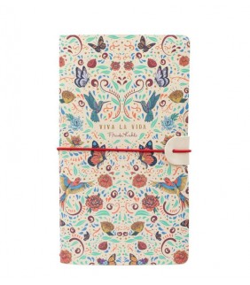 Cuaderno tapa cuero Frida Khalo Viva la Vida