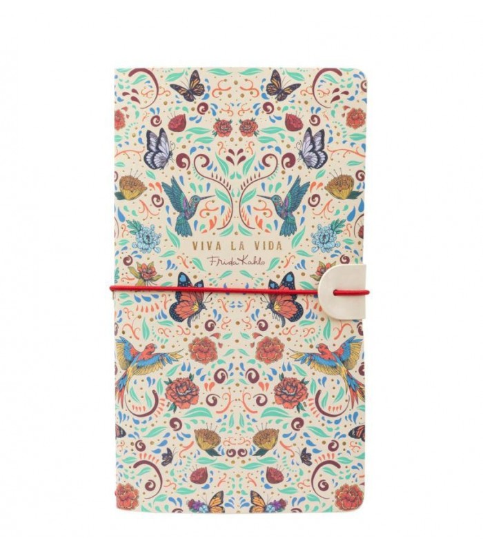 Cuaderno tapa cuero Frida Khalo Viva la Vida