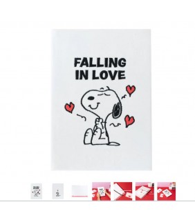 CUADERNO PREMIUM A5 TAPA FELPA SNOOPY LOVE SEASON