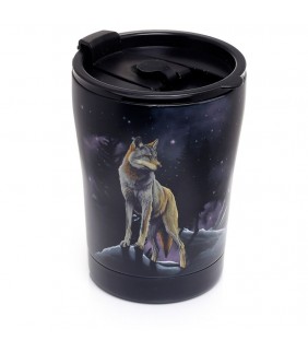 Vaso reutilizable térmico frío/calor de acero lobo