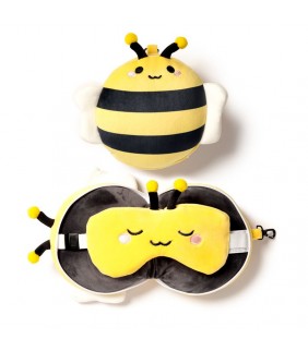 Almohada de Viaje con Antifaz Relaxeazzz Abeja 