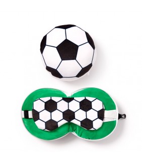 Almohada de Viaje con Antifaz Relaxeazzz Fútbol