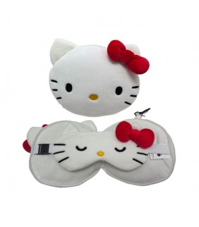 Almohada de Viaje con Antifaz Relaxeazzz Hello Kit