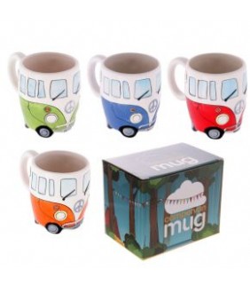 Taza de Cerámica 3D con Forma - Caravana