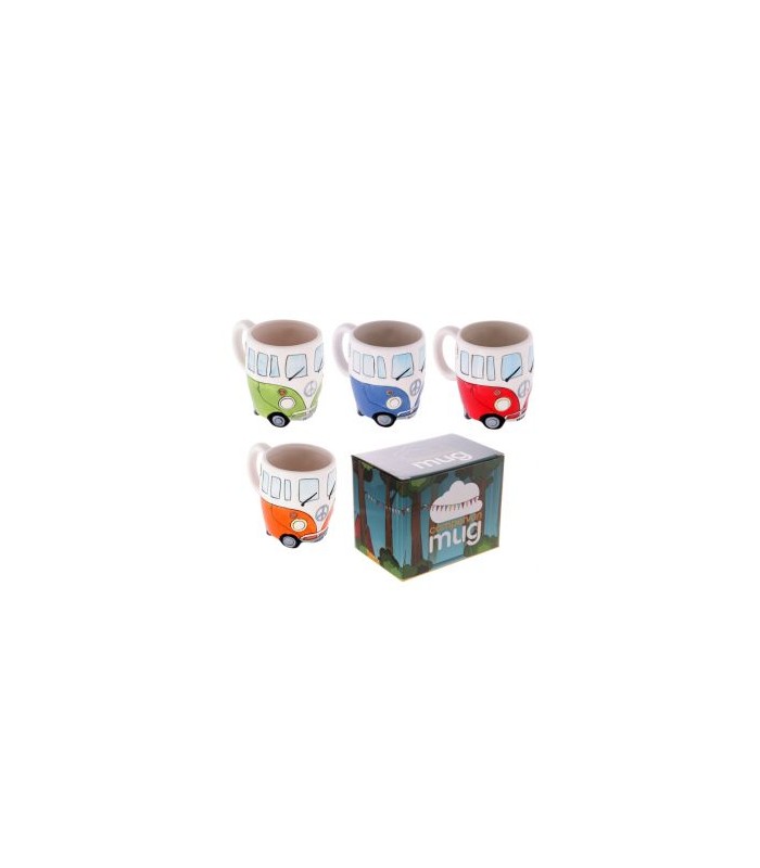 Taza de Cerámica 3D con Forma - Caravana