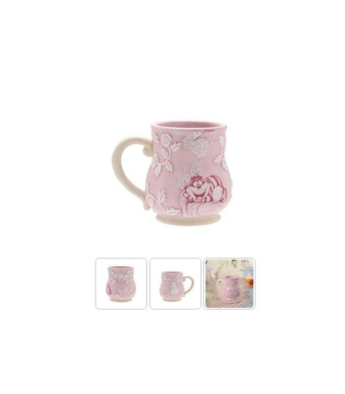 TAZA RELIEVE ALICIA PAIS DE LAS MARAVILLAS GATO CH