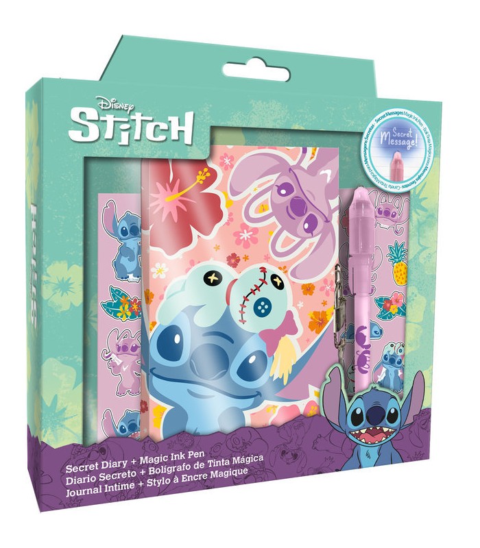 DIARIO CON BOLIGRAFO MAGICO STITCH