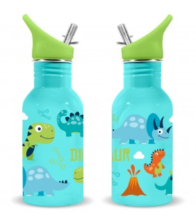 Cantimplora acero inoxidable Dinos Azul 500m
