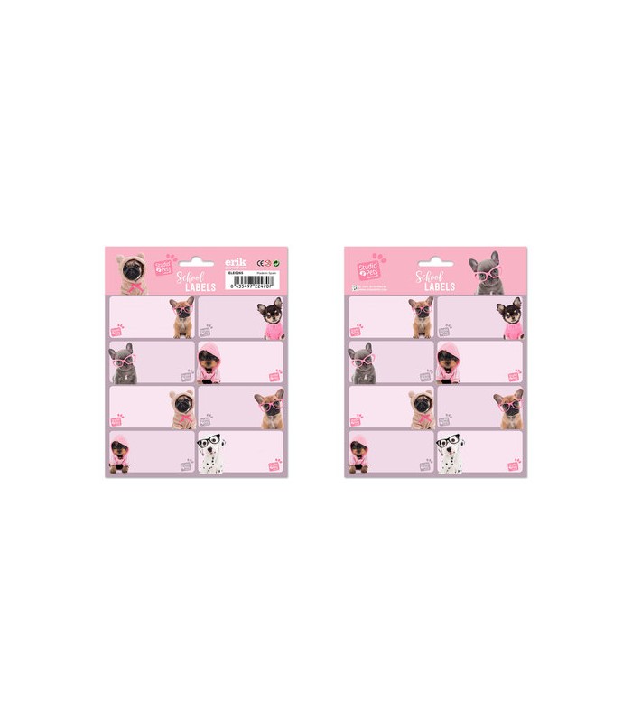 ETIQUETAS ADHESIVAS STUDIO PETS DOGS 2019