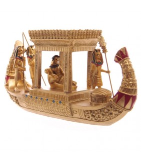 Figura Egipto Bote Egipcio Dorado