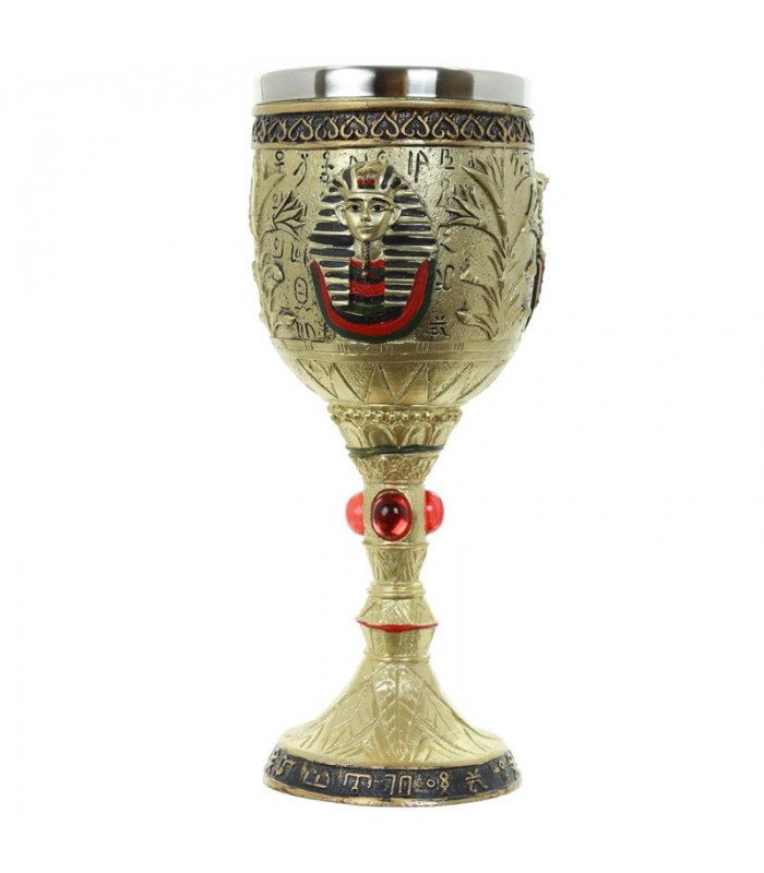 Copa Decorativa Egipto Dorado Egipcio