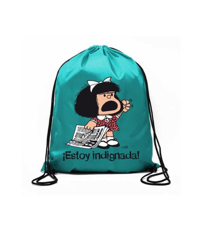 BOLSA DE CUERDAS MAFALDA ¡ESTOY INDIGNADA  