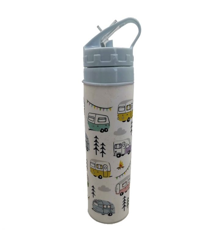 Botella de Agua Plegable de Silicona con Pajita