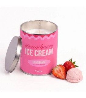 Vela en lata de metal “Strawberry ice cream”
