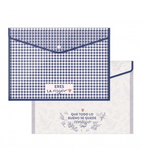 PACK DE CARPETAS BOTÓN- PROFE AZUL
