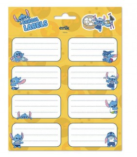 ETIQUETAS ESCOLARES DISNEY STITCH