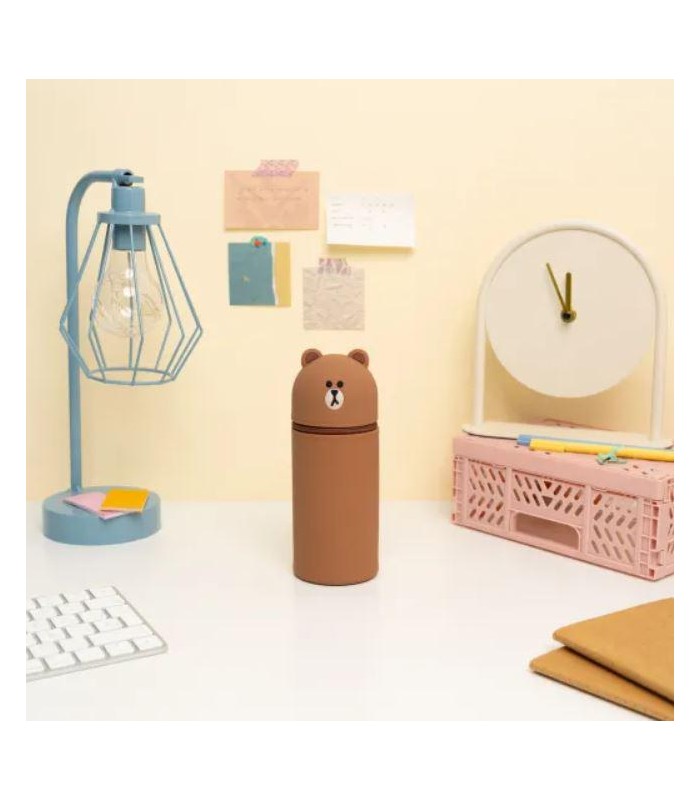 ESTUCHE 3D LINE FRIENDS BROWN