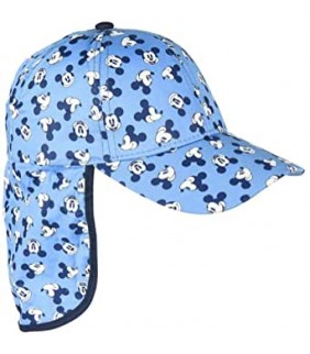Gorra Mickey Azul con proteccion cuello T50