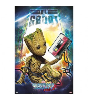 POSTER MARVEL GUARDIANES DE LA GALAXIA 2 GROOT