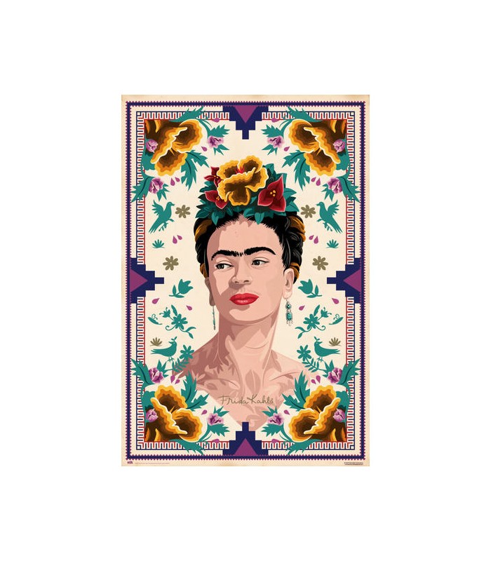 POSTER FRIDA KAHLO ILUSTRACION
