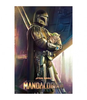 POSTER STAR WARS THE MANDALORIAN CLAN OF TWO