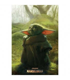 POSTER STAR WARS THE MANDALORIAN THE CHILD ART