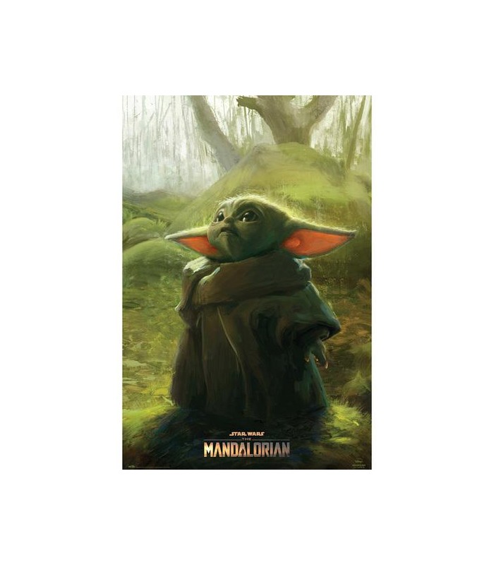 POSTER STAR WARS THE MANDALORIAN THE CHILD ART