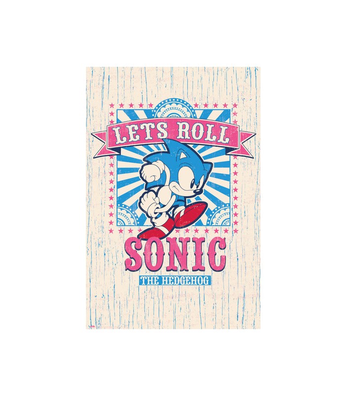 POSTER SONIC LET´S ROLL