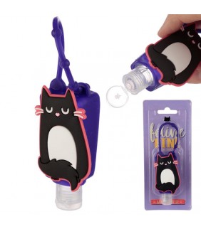 Gel desinfectante de manos funda Gato