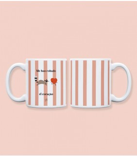 Taza  ME HAS ROBADO EL CORAÇÃO 